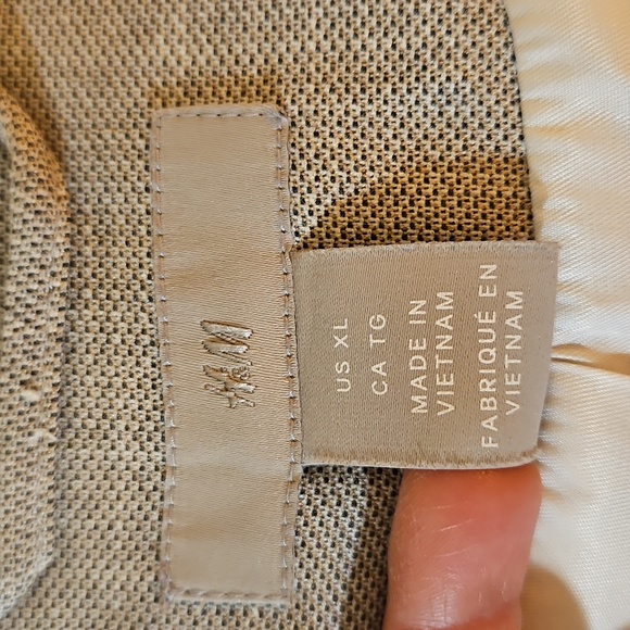 H&M Grey Rouched 3/4 Sleeved Blazer - Picture 5 of 11